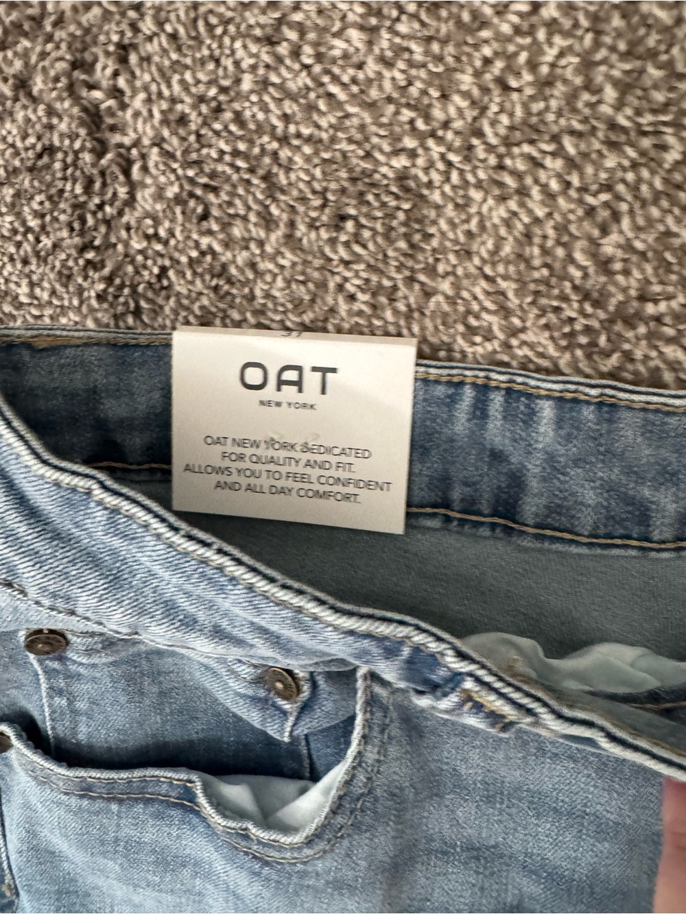 Oat New With Tags Jeans - High Rise Slim Fit Size 31 - Picture 3 of 9